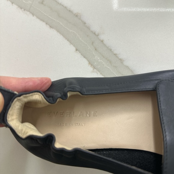 Everlane Black Loafers Sleek Glove Slip-Ons - Picture 3 of 4